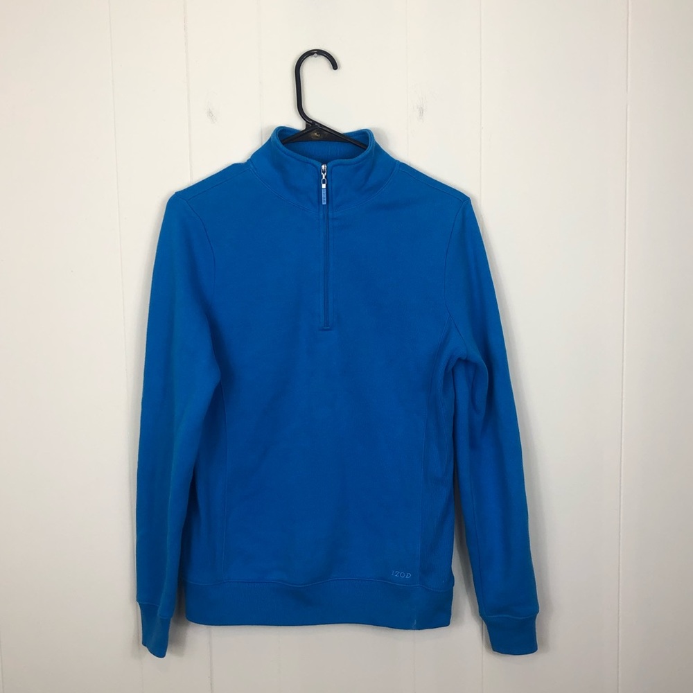 Izod‎ Performx Bright Blue Quarter Zip Sz XS